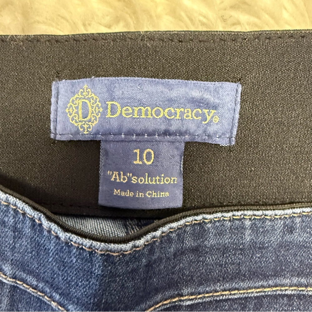 Democracy Absolution Itty Bitty Bootcut Pull On J… - image 4